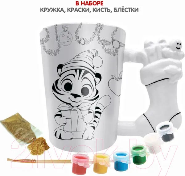 Изображение товара Набор для творчества Bondibon Кружка-подарок. Тигренок / ВВ5186