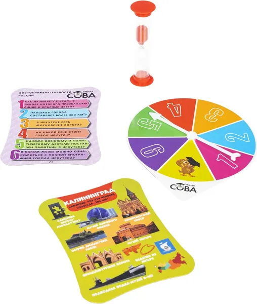 Изображение товара Настольная игра Bondibon Умная сова. Достопримечательности России / ВВ5196