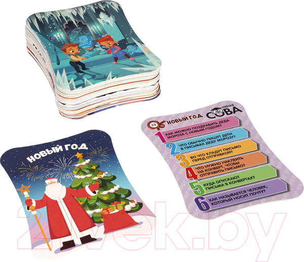 Изображение товара Настольная игра Bondibon Умная сова. Новогодняя викторина / ВВ5215