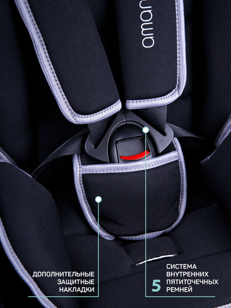 Изображение товара Автокресло Amarobaby Safety / AB212004SChS/09 (черный/серый)