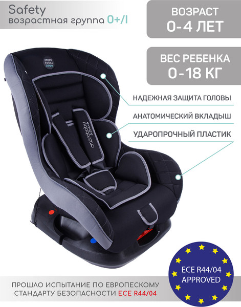 Изображение товара Автокресло Amarobaby Safety / AB212004SChS/09 (черный/серый)