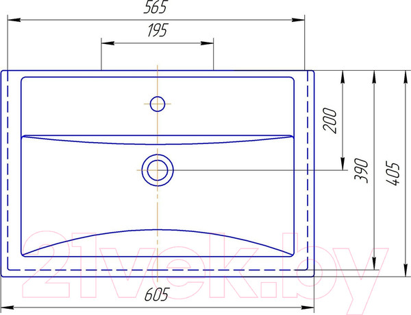 Изображение товара Тумба с умывальником Onika Легран 60.13 + Фостер 60 (106117)