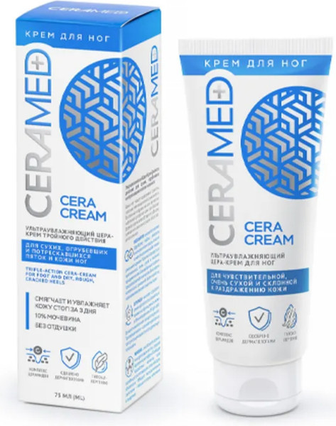 Изображение товара Крем для ног Ceramed Цера Ультраувлажняющий тройного действия (75мл)