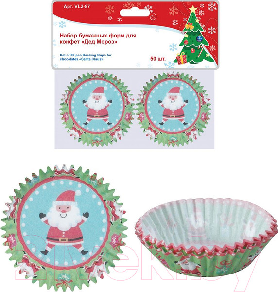 Изображение товара Набор одноразовых форм Мультидом Дед Мороз VL2-97