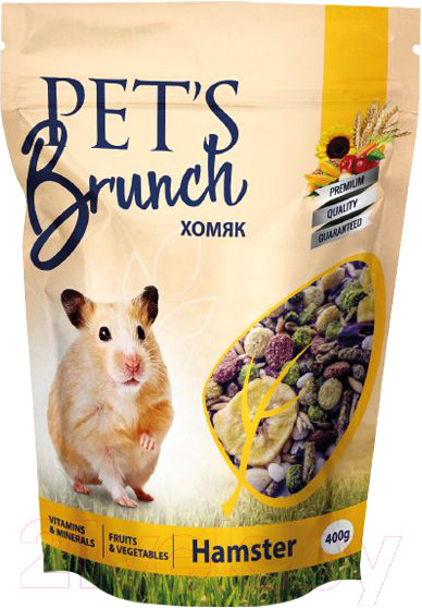Изображение товара Корм для грызунов Pet's Brunch Рацион для хомяков (400г)