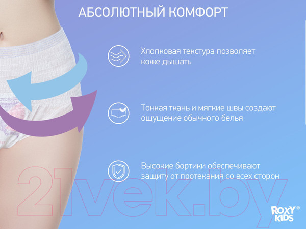 Изображение товара Трусы послеродовые ROXY-KIDS С прокладкой / RPN-003-M (3шт)