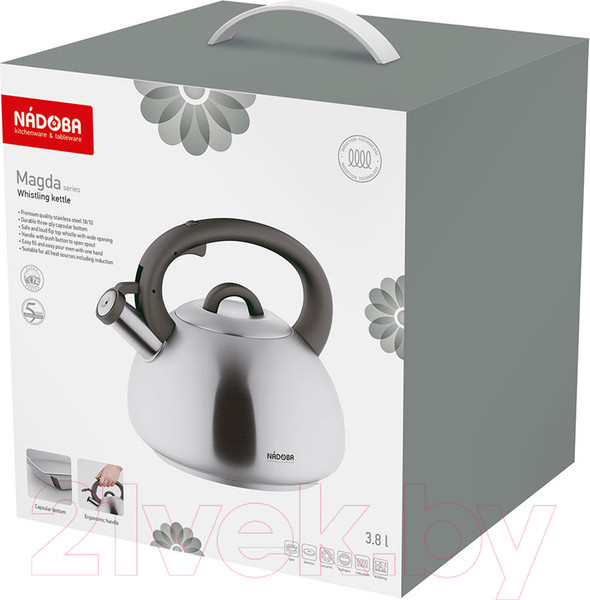 Изображение товара Чайник со свистком Nadoba Magda 731502