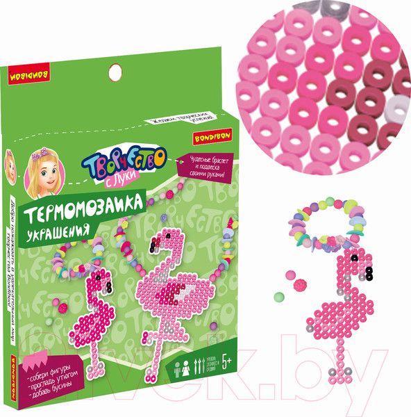 Изображение товара Развивающая игра Bondibon Термомозаика с блестками. Украшения / ВВ5042