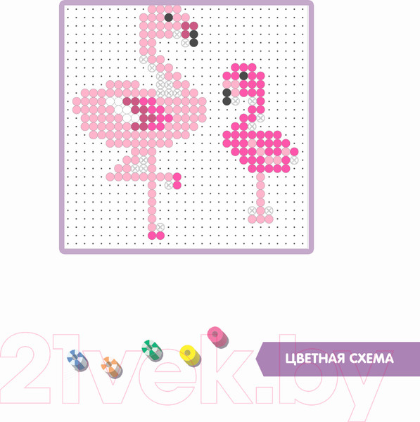 Изображение товара Развивающая игра Bondibon Термомозаика с блестками. Украшения / ВВ5042