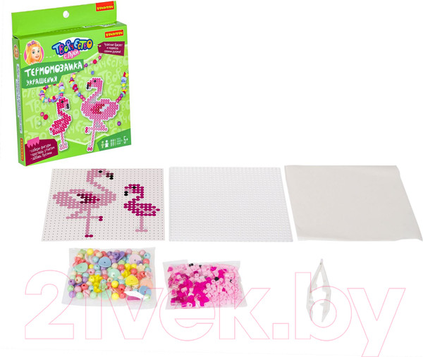 Изображение товара Развивающая игра Bondibon Термомозаика с блестками. Украшения / ВВ5042