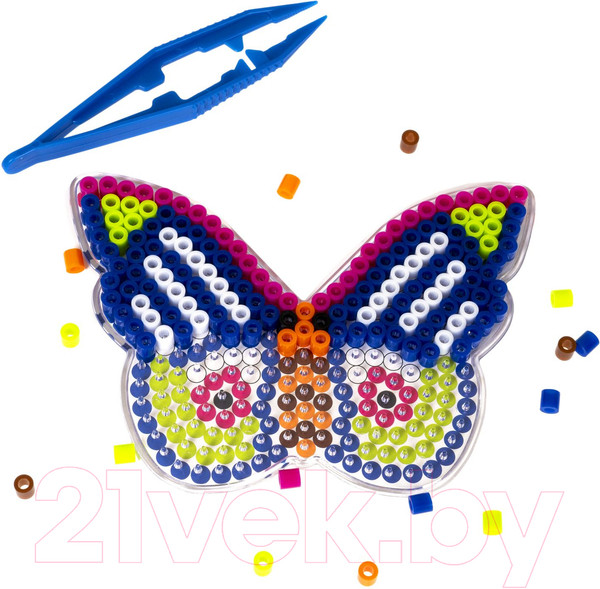 Изображение товара Развивающая игра Bondibon Термомозаика с блестками. Бабочка и кошка / ВВ5043