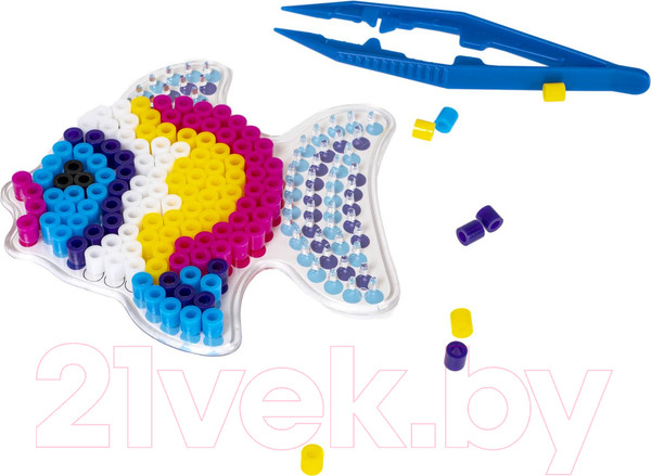 Изображение товара Развивающая игра Bondibon Термомозаика с блестками. Рыбка и утка / ВВ5044