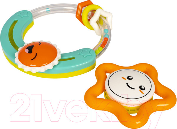 Изображение товара Набор прорезывателей для зубов Bondibon Baby You. Звездочка, круг с солнышком / ВВ5318