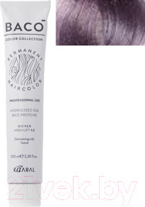 Изображение товара Крем-краска для волос Kaaral Baco Hydrolyzed Silk 8.22 (60мл, светлый блондин интенсивно-фиолетовый)