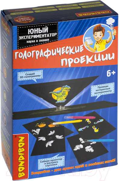 Изображение товара Набор для опытов Bondibon Японские опыты. Науки с Буки. Голографические проекции / ВВ5323