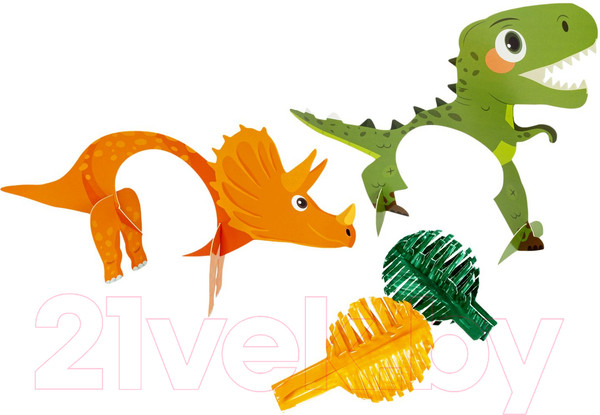 Изображение товара Набор для выращивания кристаллов Bondibon Японские опыты. Науки с Буки. Растущие динозавры / ВВ5325