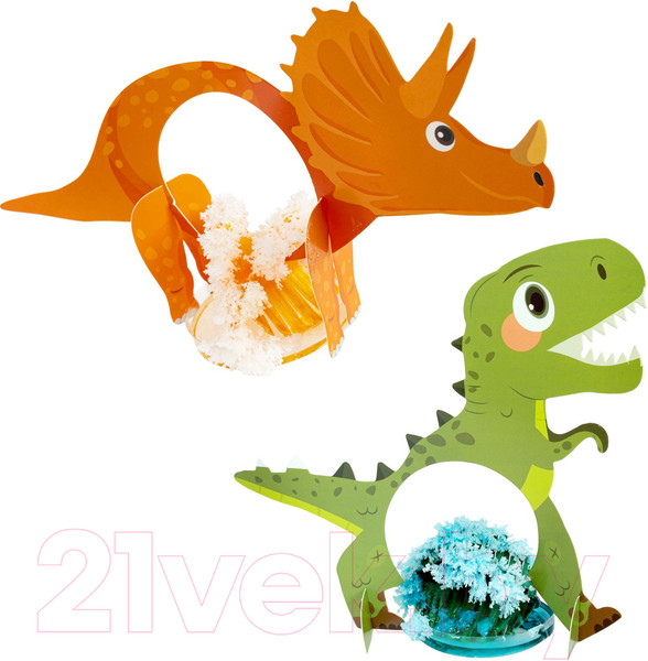 Изображение товара Набор для выращивания кристаллов Bondibon Японские опыты. Науки с Буки. Растущие динозавры / ВВ5325