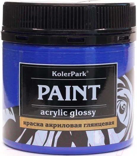 Изображение товара Акриловая краска KolerPark Акриловая глянцевая (150мл, синий)