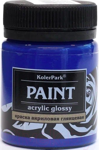 Изображение товара Акриловая краска KolerPark Акриловая глянцевая (50мл, синий)