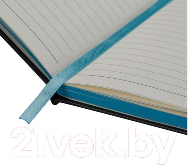 Изображение товара Блокнот Easy Gifts Cuxhaven / 037914 (80л, черный/бирюзовый)