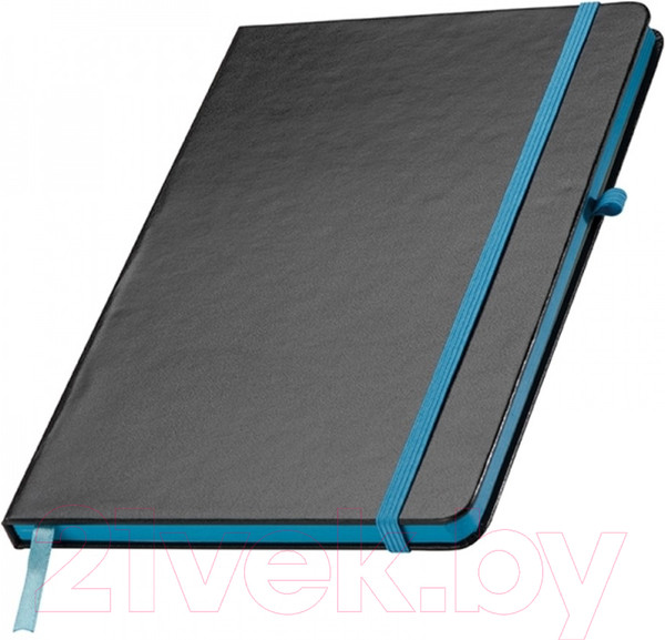 Изображение товара Блокнот Easy Gifts Cuxhaven / 037914 (80л, черный/бирюзовый)