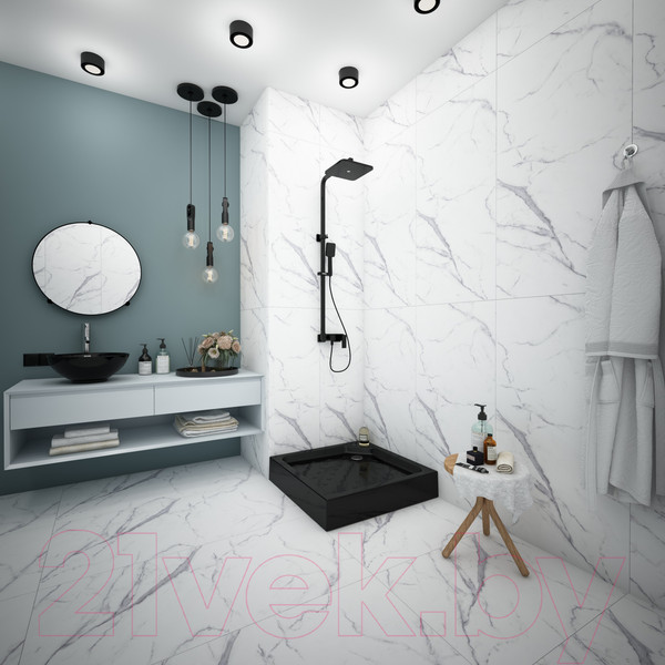 Изображение товара Душевой поддон МетаКам Universal Black N 80x80 / АПS_013575