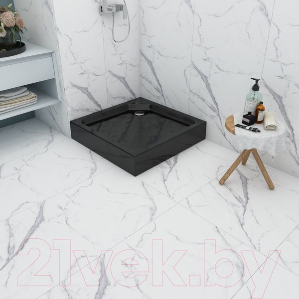Изображение товара Душевой поддон МетаКам Universal Black N 80x80 / АПS_013575