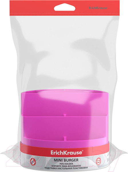 Изображение товара Органайзер настольный Erich Krause Mini Burger. Neon Solid / 55768 (розовый)
