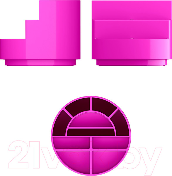 Изображение товара Органайзер настольный Erich Krause Mini Burger. Neon Solid / 55768 (розовый)