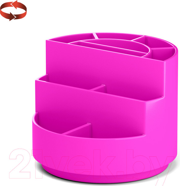 Изображение товара Органайзер настольный Erich Krause Mini Burger. Neon Solid / 55768 (розовый)