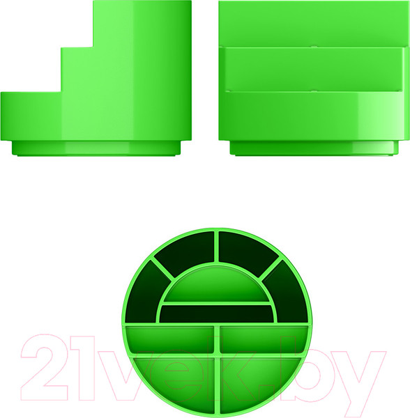 Изображение товара Органайзер настольный Erich Krause Mini Burger. Neon Solid / 55769 (зеленый)