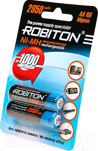 Изображение товара Комплект аккумуляторов Robiton 2850MHAA / 10203 (2шт)