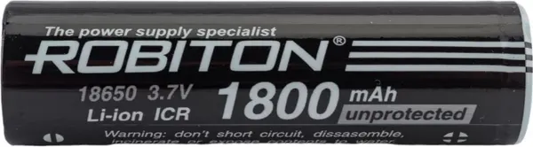 Изображение товара Аккумулятор Robiton LI18650-1800NP-PK1 / 15629