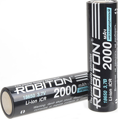 Изображение товара Аккумулятор Robiton LI18650-2000NP-PK1