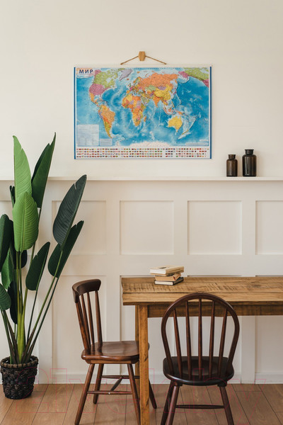 Изображение товара Настенная карта Globen Мир политический / kh043