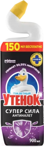 Изображение товара Чистящее средство для унитаза Туалетный утенок Утенок Антиналет (900мл)