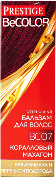 Изображение товара Оттеночный бальзам для волос VIP'S Prestige BeColor 07 (100мл, коралловый махагон)