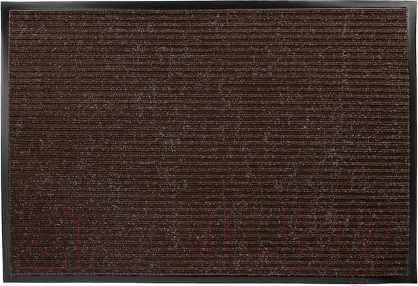 Изображение товара Коврик грязезащитный Kovroff Стандарт ребристый 90x120 / 20403 (коричневый)