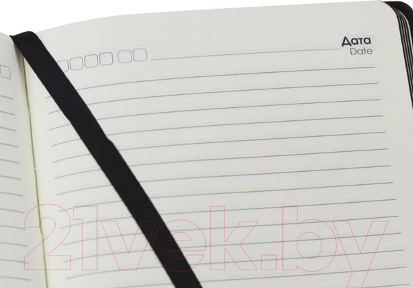 Изображение товара Ежедневник Канц-Эксмо Soft Touch / ЕКСТ62113601 (136л, черный)