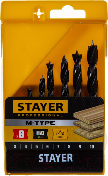 Изображение товара Набор сверл Stayer 2942-H8-z02