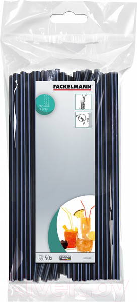 Изображение товара Набор одноразовых трубочек Fackelmann Rio 54511 / 5290 (50шт)