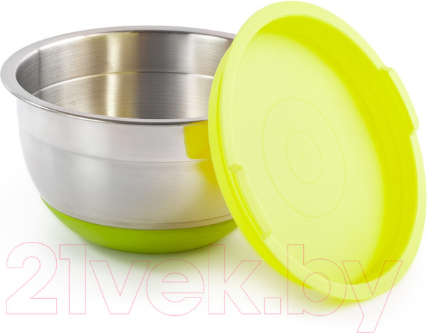 Изображение товара Миска Attribute Mix ASS018G (зеленый, с крышкой)