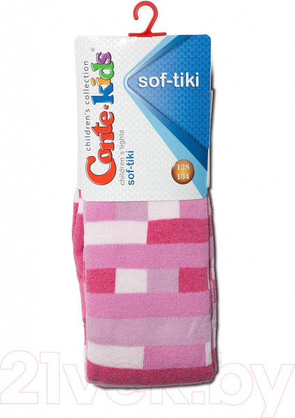 Изображение товара Колготки детские Conte Kids Sof-Tiki 393 (р.128-134, розовый)