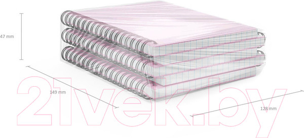 Изображение товара Тетрадь Erich Krause Candy / 54116 (80л, розовый перламутр)