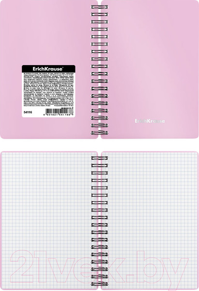 Изображение товара Тетрадь Erich Krause Candy / 54116 (80л, розовый перламутр)