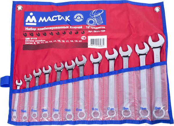 Изображение товара Набор ключей Мастак 0211-12P