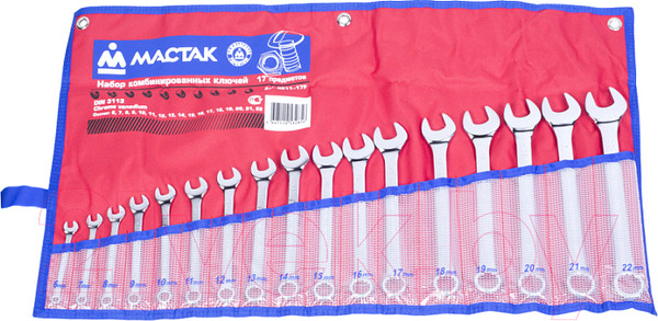 Изображение товара Набор ключей Мастак 0211-17P