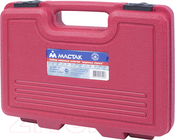 Изображение товара Набор ключей Мастак 0261-15C