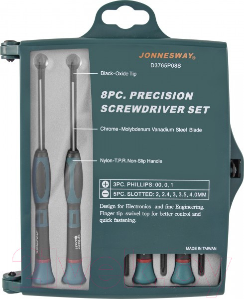 Изображение товара Набор отверток Jonnesway D3765P08S