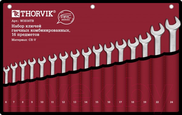 Изображение товара Набор ключей Thorvik W3S16TB